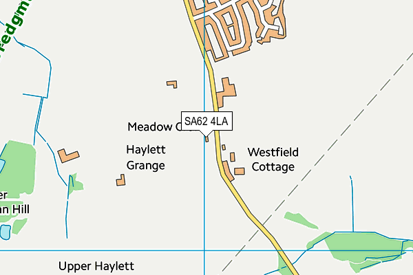 SA62 4LA map - OS VectorMap District (Ordnance Survey)