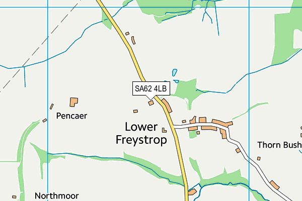 SA62 4LB map - OS VectorMap District (Ordnance Survey)