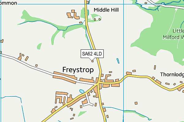 SA62 4LD map - OS VectorMap District (Ordnance Survey)