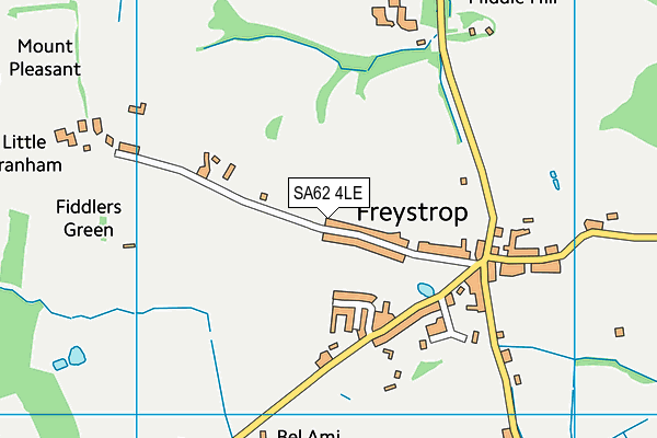 SA62 4LE map - OS VectorMap District (Ordnance Survey)