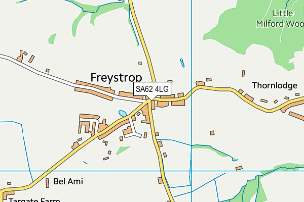 SA62 4LG map - OS VectorMap District (Ordnance Survey)