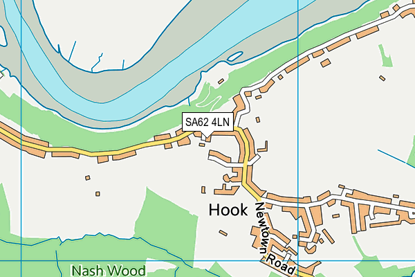 SA62 4LN map - OS VectorMap District (Ordnance Survey)