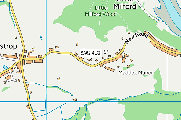 SA62 4LQ map - OS VectorMap District (Ordnance Survey)