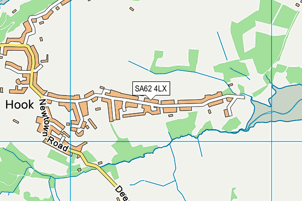 SA62 4LX map - OS VectorMap District (Ordnance Survey)