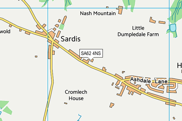 SA62 4NS map - OS VectorMap District (Ordnance Survey)