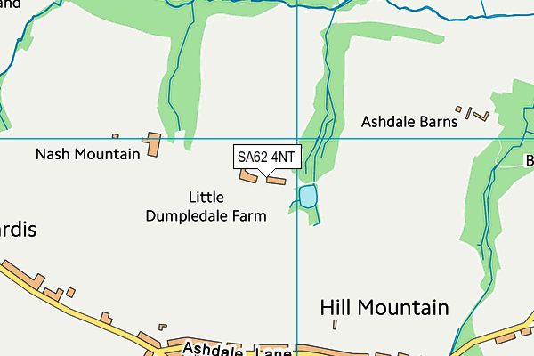 SA62 4NT map - OS VectorMap District (Ordnance Survey)