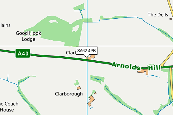 SA62 4PB map - OS VectorMap District (Ordnance Survey)