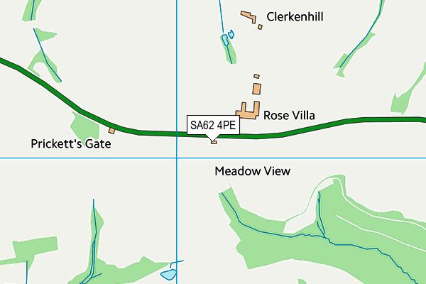 SA62 4PE map - OS VectorMap District (Ordnance Survey)