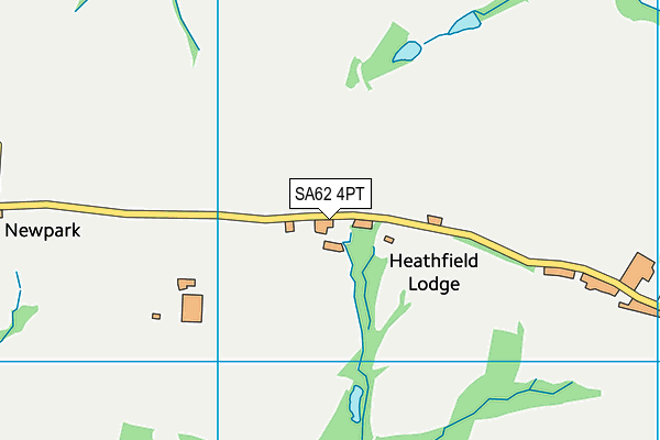 SA62 4PT map - OS VectorMap District (Ordnance Survey)