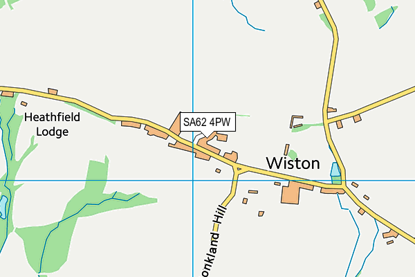 SA62 4PW map - OS VectorMap District (Ordnance Survey)