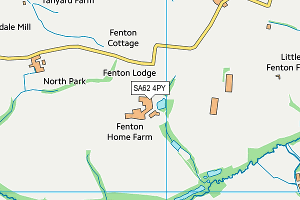 SA62 4PY map - OS VectorMap District (Ordnance Survey)