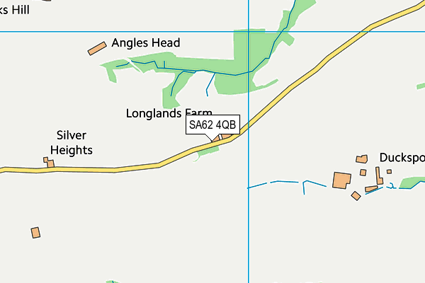 SA62 4QB map - OS VectorMap District (Ordnance Survey)