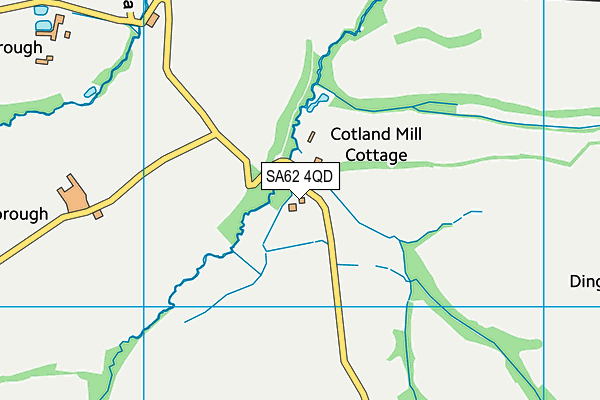 SA62 4QD map - OS VectorMap District (Ordnance Survey)