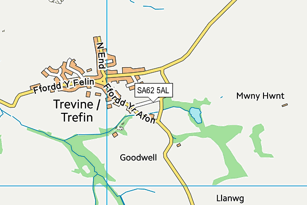 SA62 5AL map - OS VectorMap District (Ordnance Survey)