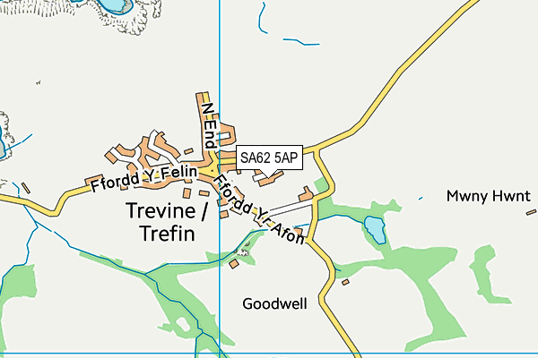 SA62 5AP map - OS VectorMap District (Ordnance Survey)