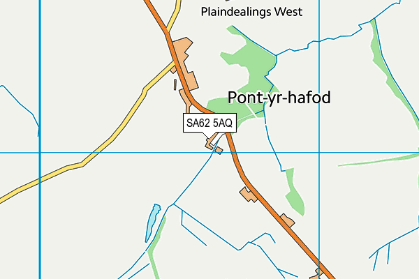 SA62 5AQ map - OS VectorMap District (Ordnance Survey)