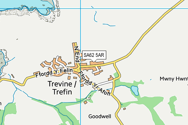 SA62 5AR map - OS VectorMap District (Ordnance Survey)