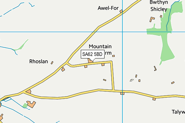 SA62 5BD map - OS VectorMap District (Ordnance Survey)