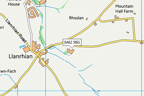 SA62 5BG map - OS VectorMap District (Ordnance Survey)