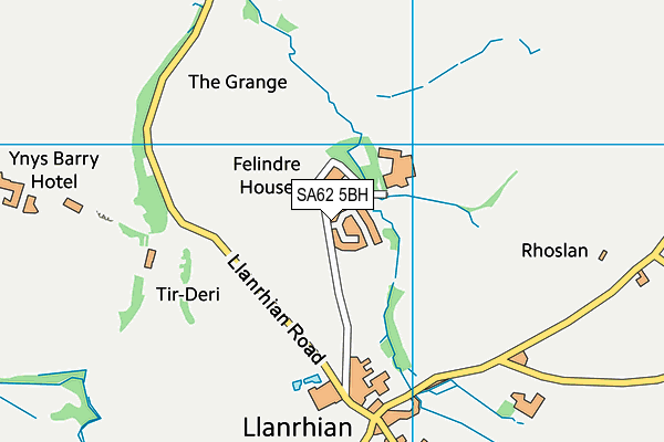 SA62 5BH map - OS VectorMap District (Ordnance Survey)