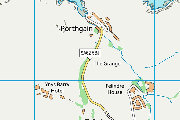 SA62 5BJ map - OS VectorMap District (Ordnance Survey)