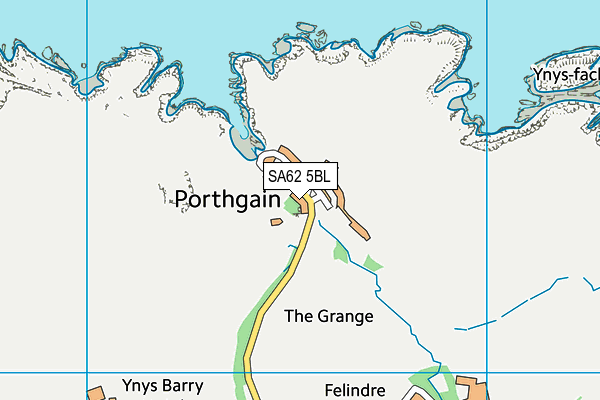 SA62 5BL map - OS VectorMap District (Ordnance Survey)