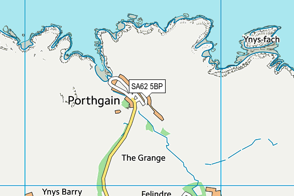 SA62 5BP map - OS VectorMap District (Ordnance Survey)