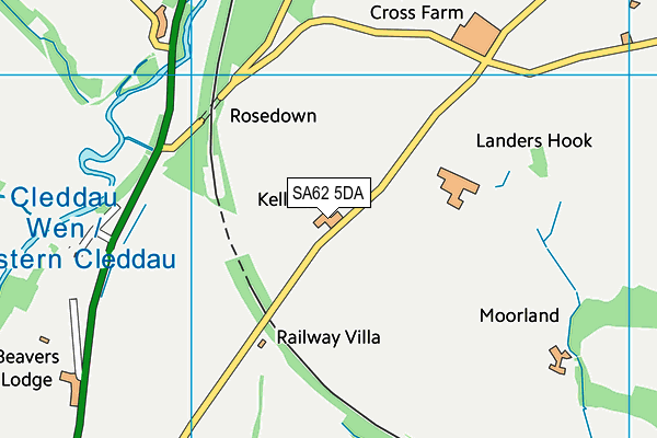 SA62 5DA map - OS VectorMap District (Ordnance Survey)