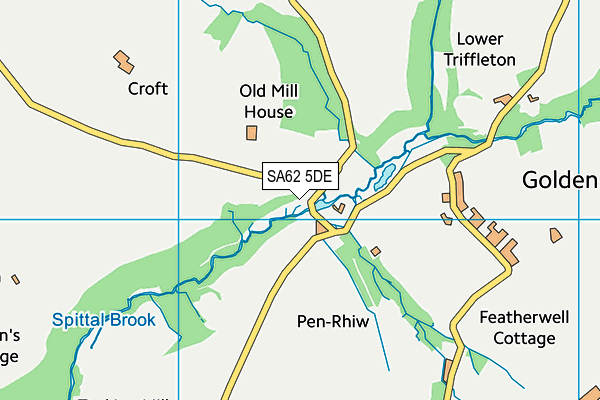 SA62 5DE map - OS VectorMap District (Ordnance Survey)