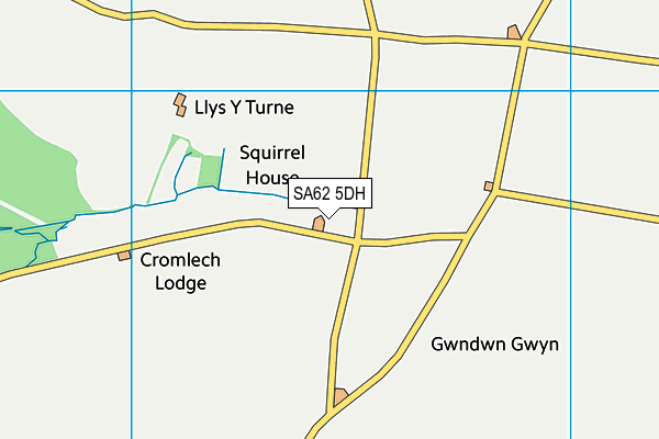 SA62 5DH map - OS VectorMap District (Ordnance Survey)