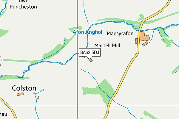 SA62 5DJ map - OS VectorMap District (Ordnance Survey)