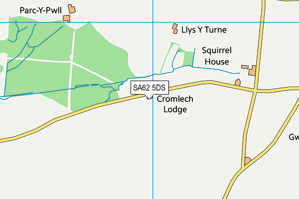 SA62 5DS map - OS VectorMap District (Ordnance Survey)