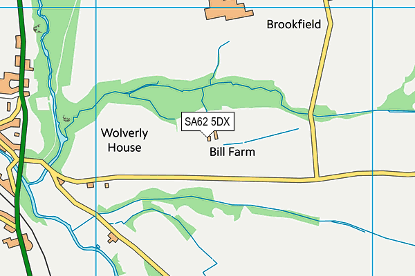 SA62 5DX map - OS VectorMap District (Ordnance Survey)