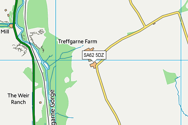 SA62 5DZ map - OS VectorMap District (Ordnance Survey)