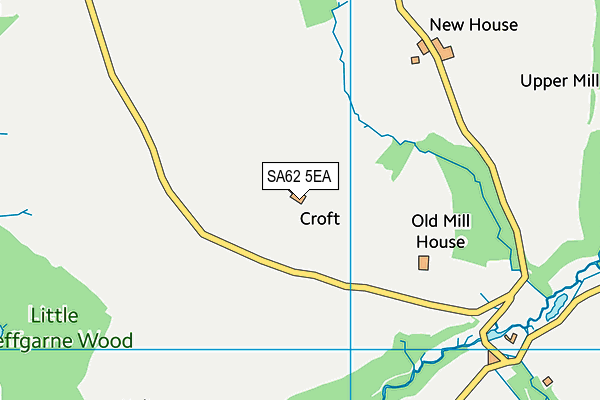 SA62 5EA map - OS VectorMap District (Ordnance Survey)