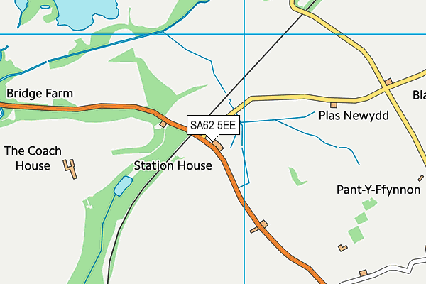 SA62 5EE map - OS VectorMap District (Ordnance Survey)