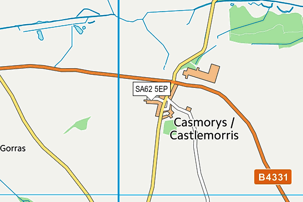 SA62 5EP map - OS VectorMap District (Ordnance Survey)