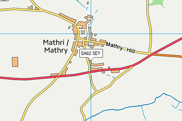 SA62 5EY map - OS VectorMap District (Ordnance Survey)