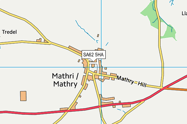 SA62 5HA map - OS VectorMap District (Ordnance Survey)