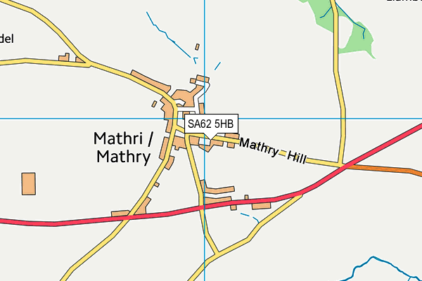 SA62 5HB map - OS VectorMap District (Ordnance Survey)