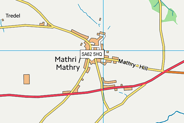 SA62 5HQ map - OS VectorMap District (Ordnance Survey)