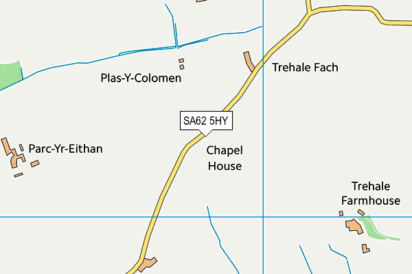 SA62 5HY map - OS VectorMap District (Ordnance Survey)