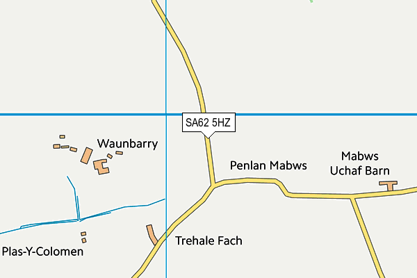 SA62 5HZ map - OS VectorMap District (Ordnance Survey)