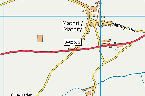 SA62 5JG map - OS VectorMap District (Ordnance Survey)