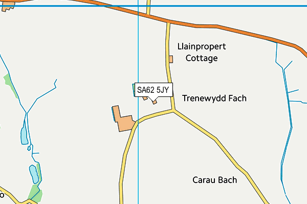 SA62 5JY map - OS VectorMap District (Ordnance Survey)