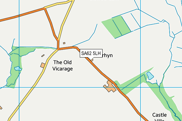 SA62 5LH map - OS VectorMap District (Ordnance Survey)