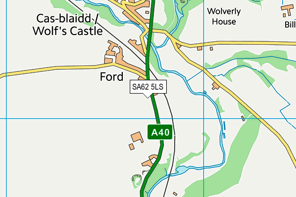 SA62 5LS map - OS VectorMap District (Ordnance Survey)