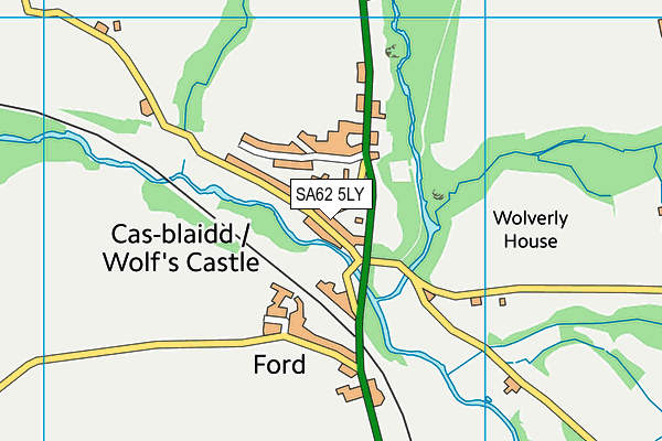 SA62 5LY map - OS VectorMap District (Ordnance Survey)