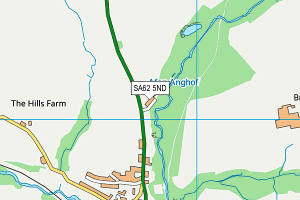 SA62 5ND map - OS VectorMap District (Ordnance Survey)