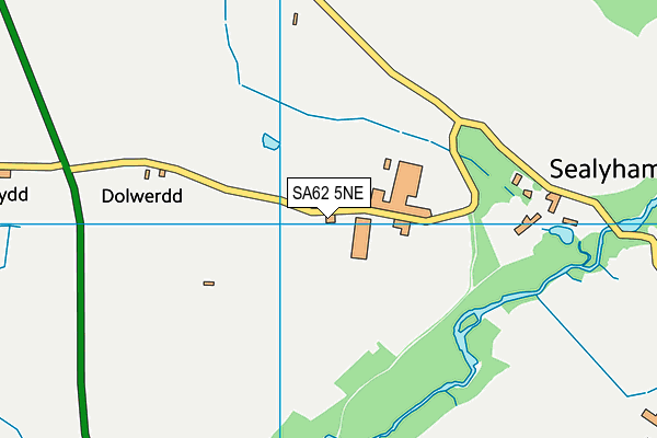 SA62 5NE map - OS VectorMap District (Ordnance Survey)